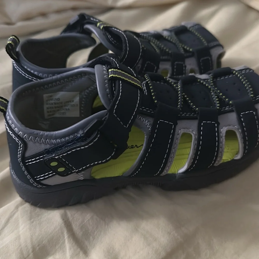 Eddie Bauer Navy Blue Kids Sandals Size 10